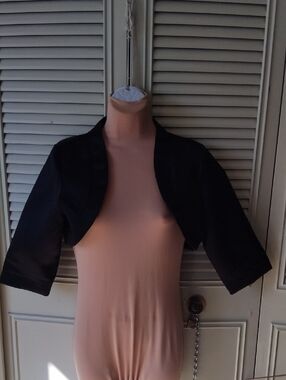 Black Cropped Bolero Jacket
